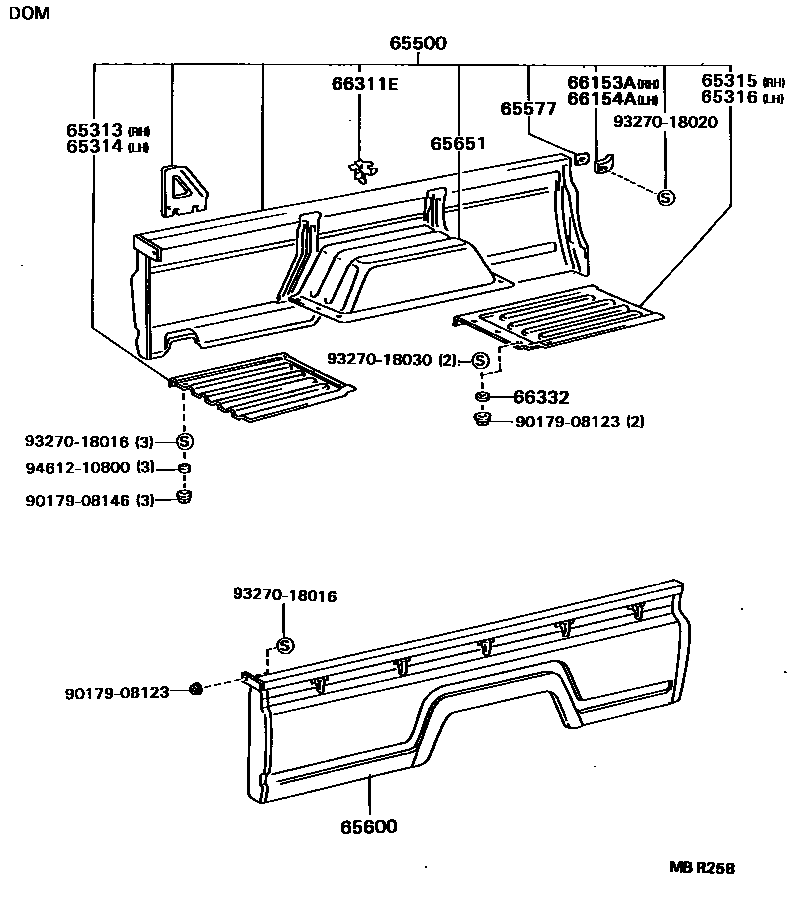 6554 — REAR BODY SIDE PANEL