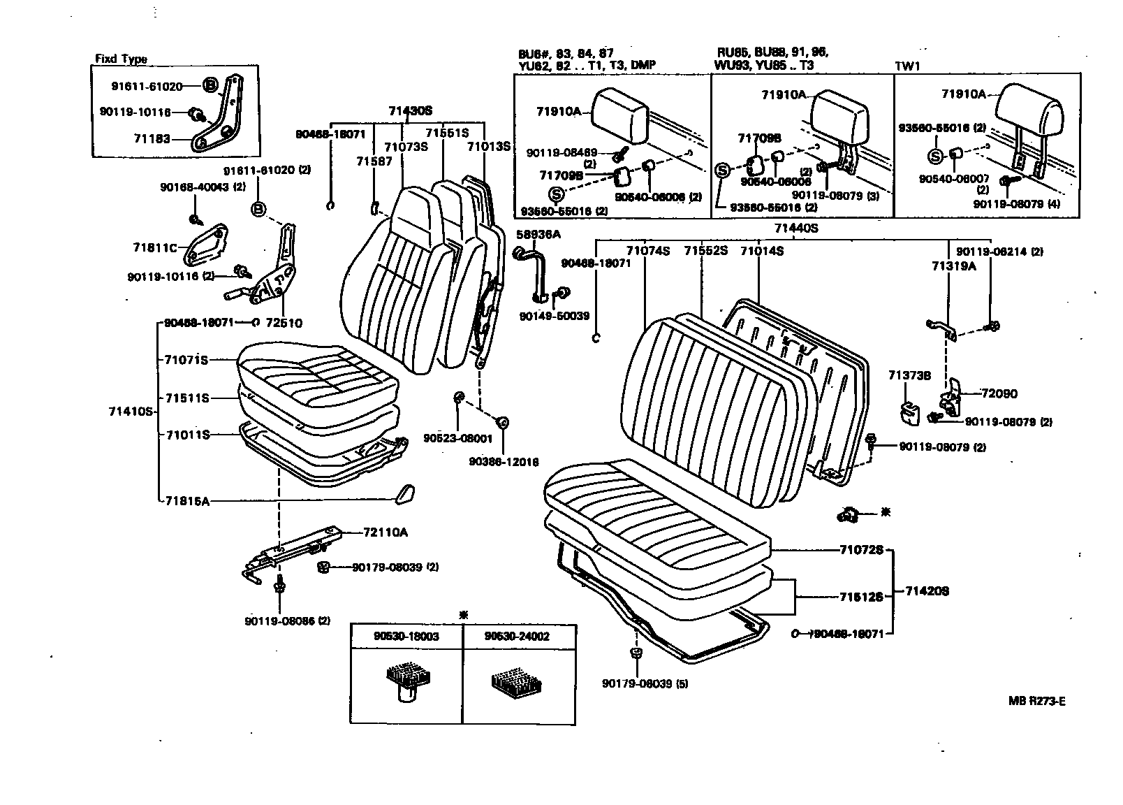 7151 — SEAT & SEAT TRACK