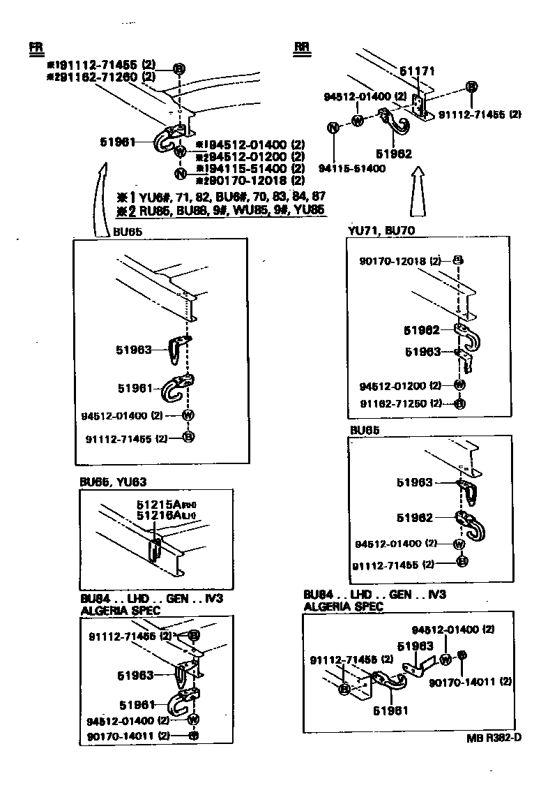 5152 — SUSPENSION CROSSMEMBER & UNDER COVER