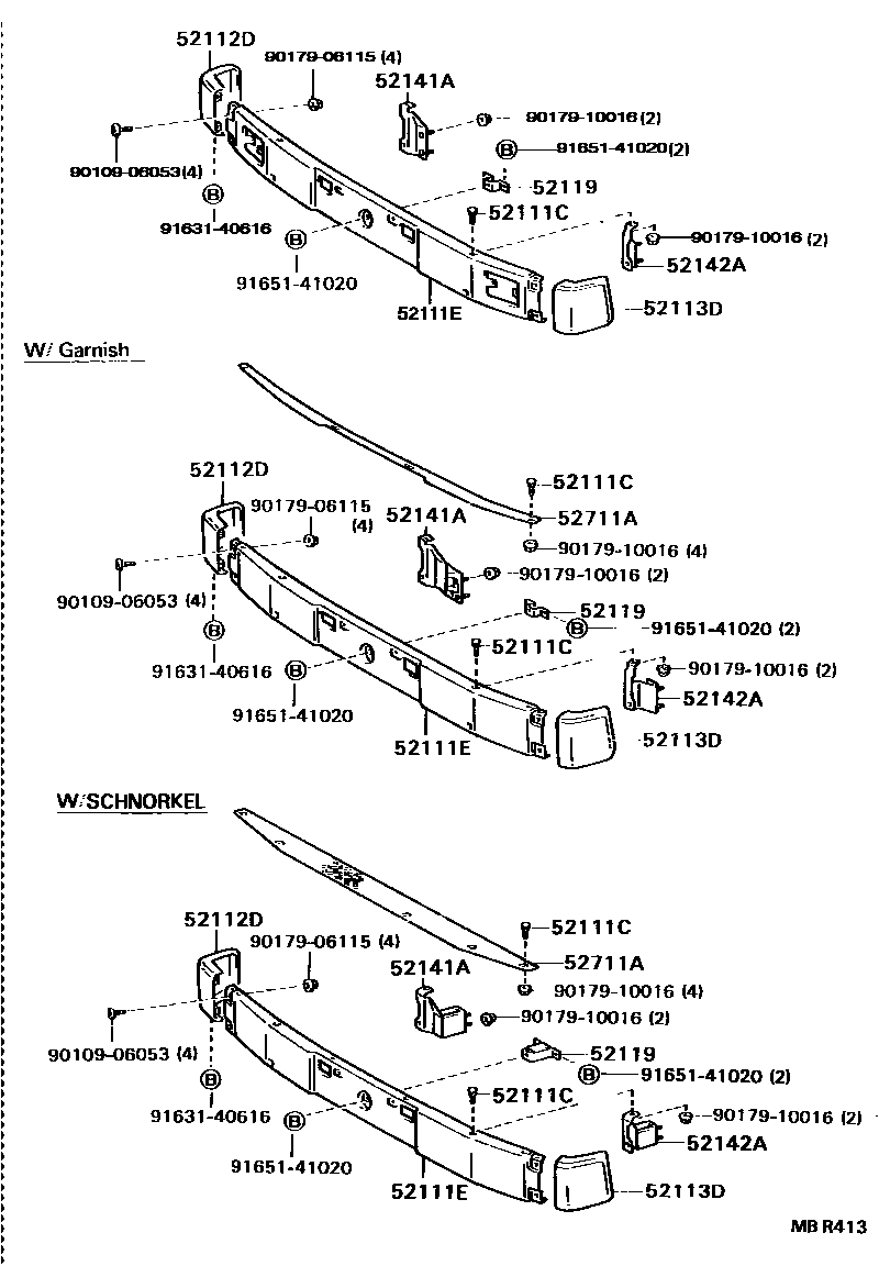 5252 — FRONT BUMPER & BUMPER STAY