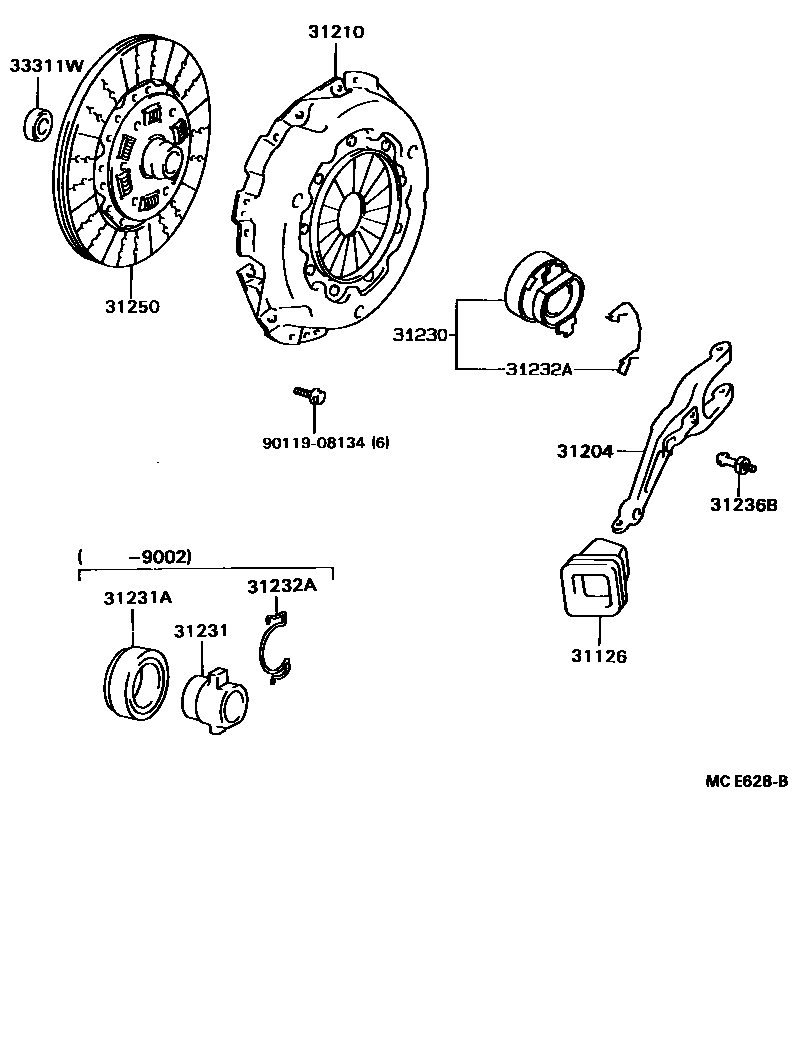3101 — CLUTCH & RELEASE FORK