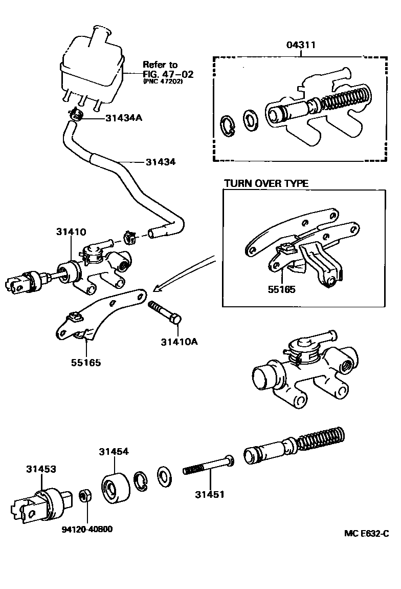 3103 — CLUTCH MASTER CYLINDER