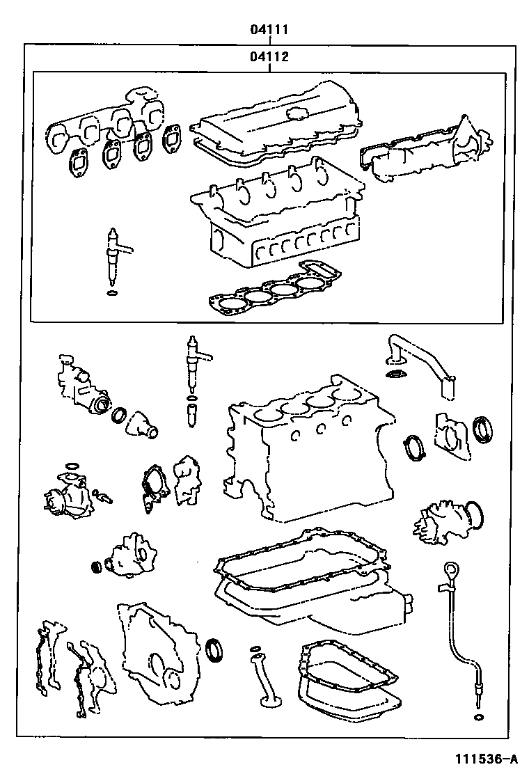 1103 — ENGINE OVERHAUL GASKET KIT