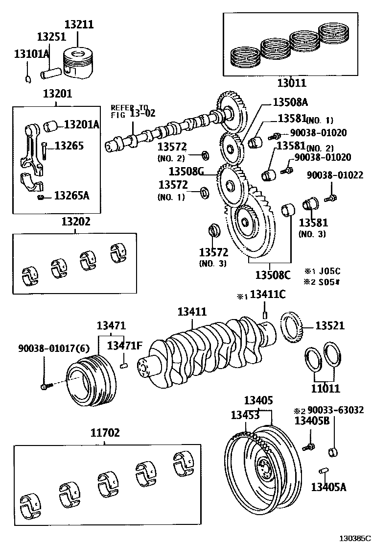 1301 — CRANKSHAFT & PISTON