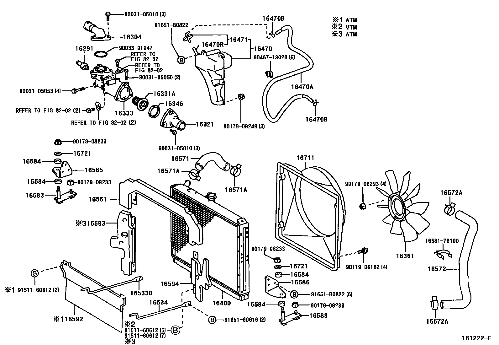 1603 — RADIATOR & WATER OUTLET