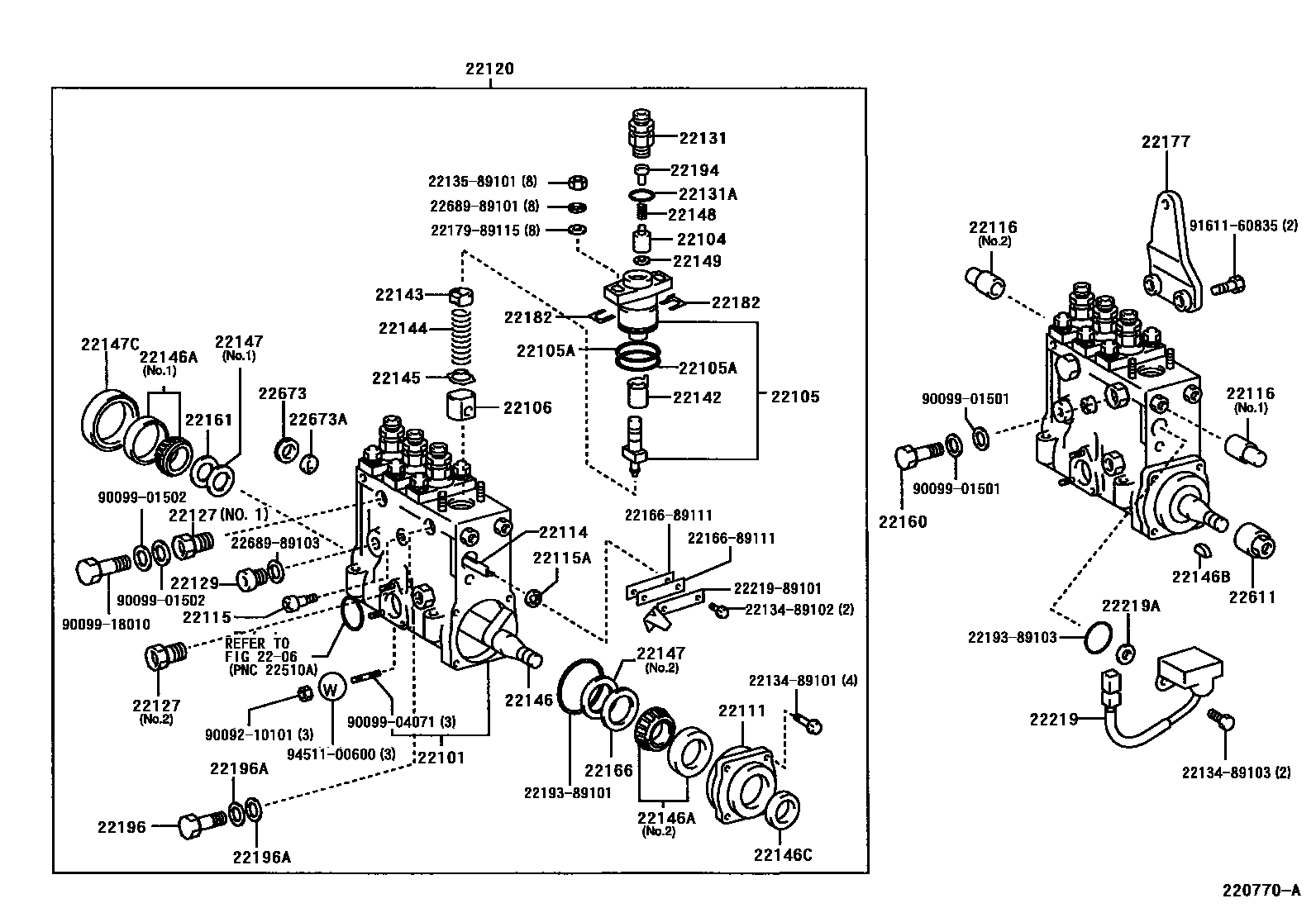 2203 — INJECTION PUMP BODY