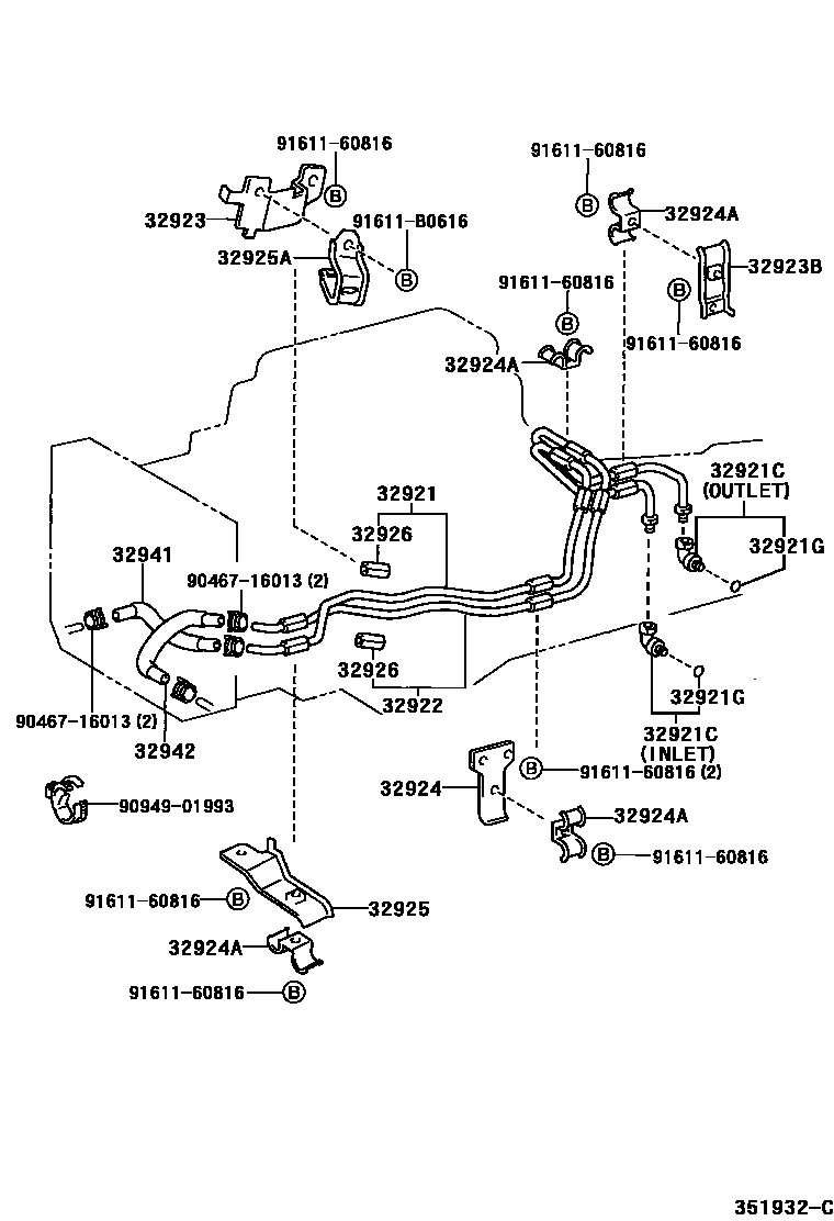 3514 — OIL COOLER & TUBE (ATM)