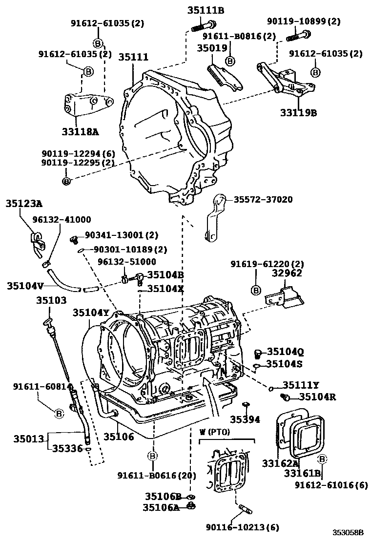 3503 — TRANSMISSION CASE & OIL PAN (ATM)