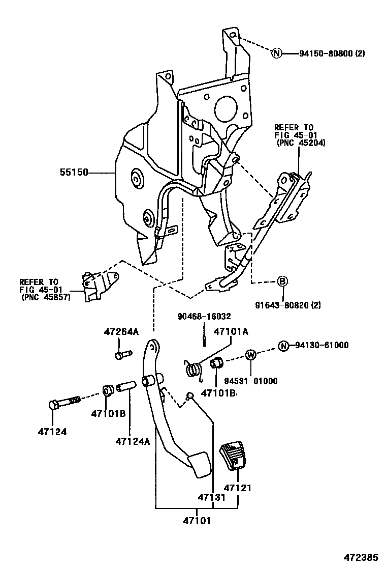 4701 — BRAKE PEDAL & BRACKET