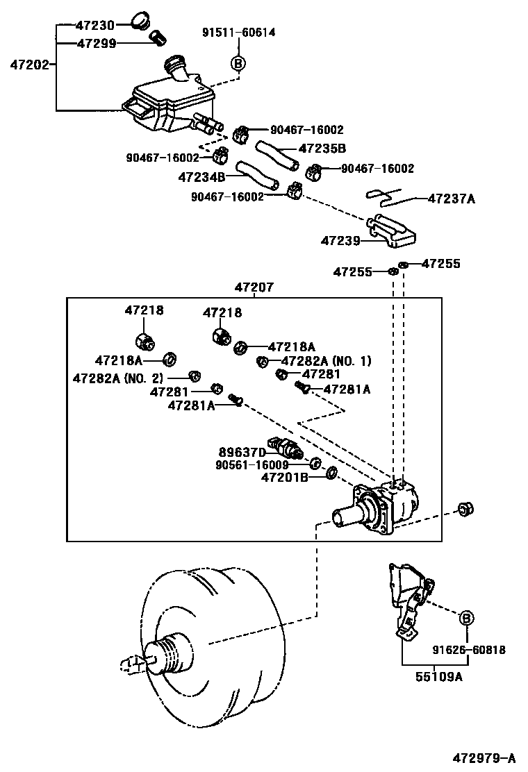 4702 — BRAKE MASTER CYLINDER