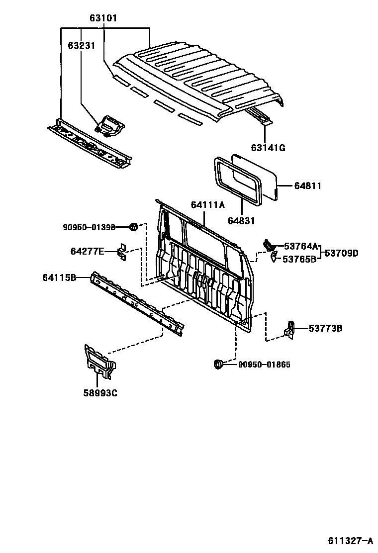 6153 — ROOF PANEL & BACK PANEL