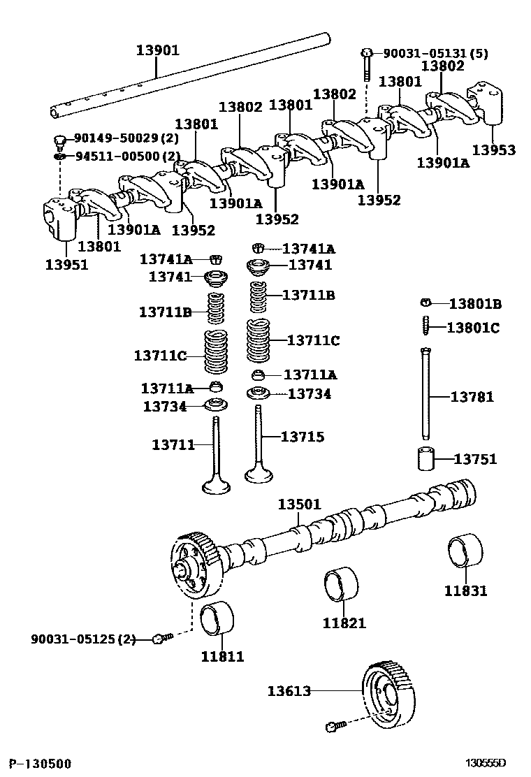 1302 — CAMSHAFT & VALVE