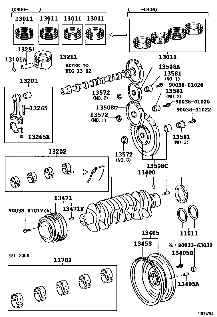 1301 — CRANKSHAFT & PISTON