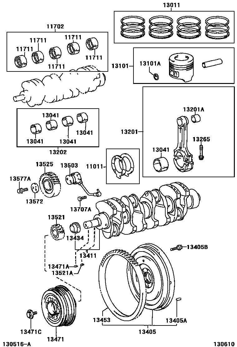 1301 — CRANKSHAFT & PISTON