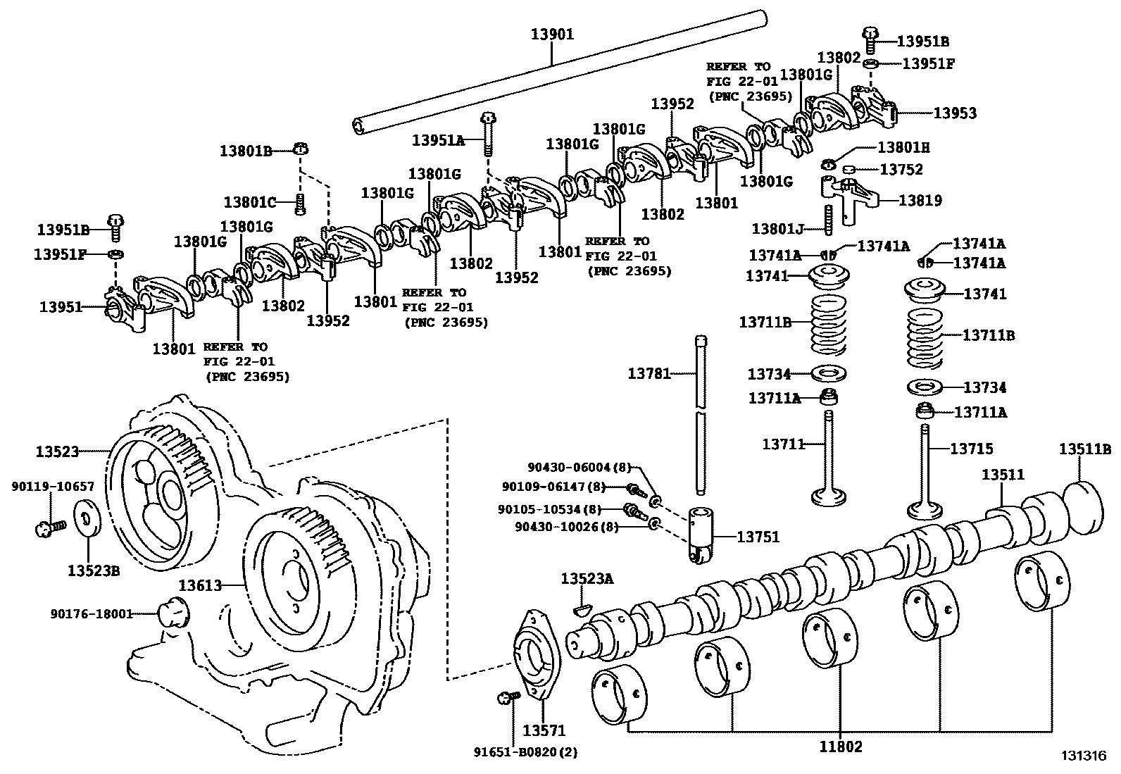 1302 — CAMSHAFT & VALVE