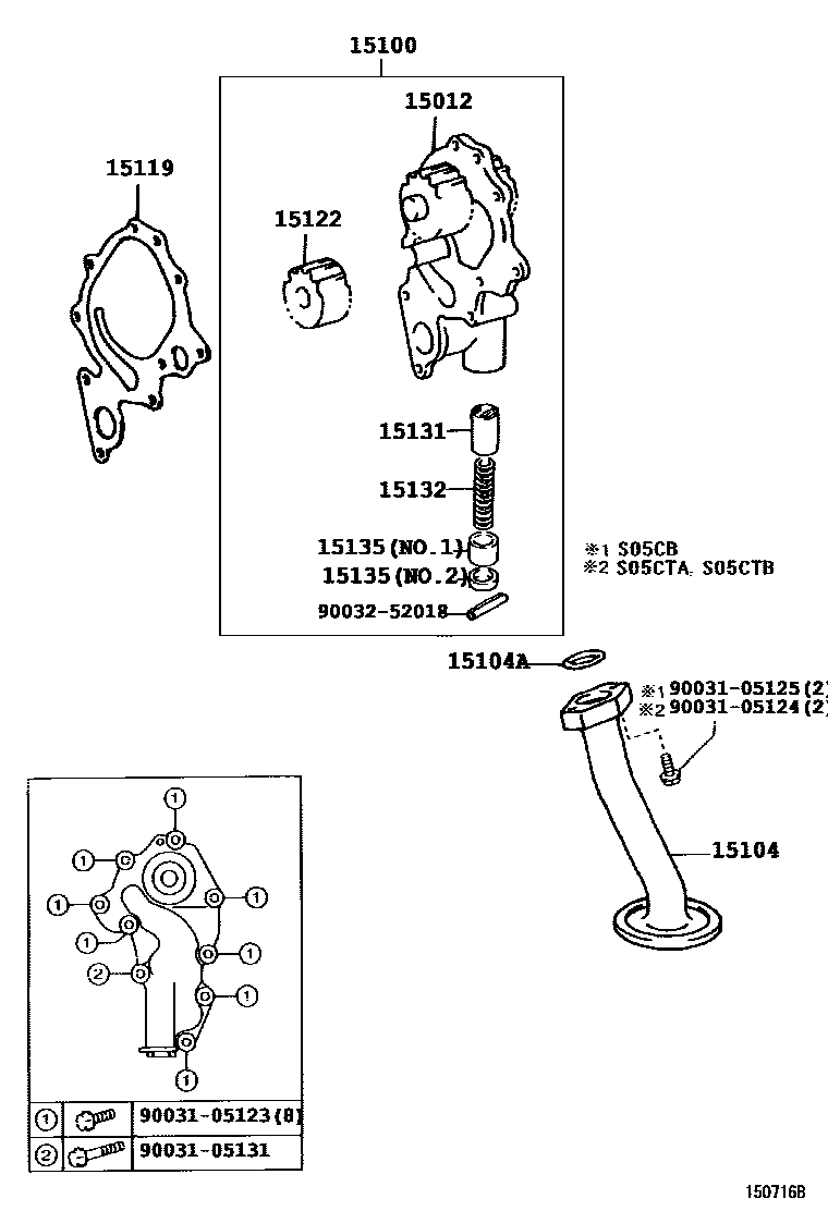1501 — ENGINE OIL PUMP