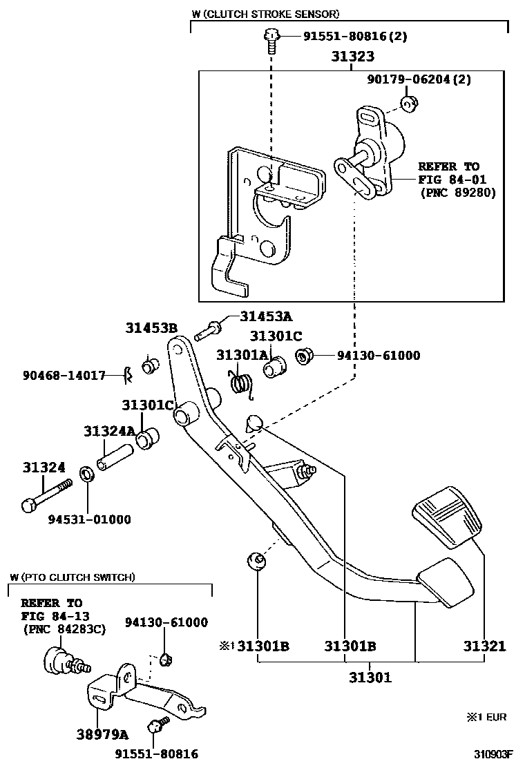 3102 — CLUTCH PEDAL & FLEXIBLE HOSE