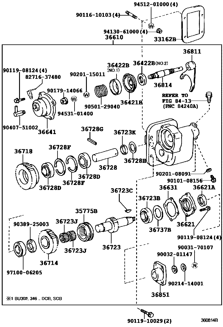 3602 — POWER TAKE-OFF CASE & GEAR