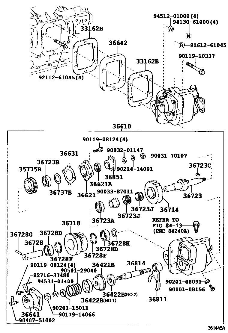 3602 — POWER TAKE-OFF CASE & GEAR
