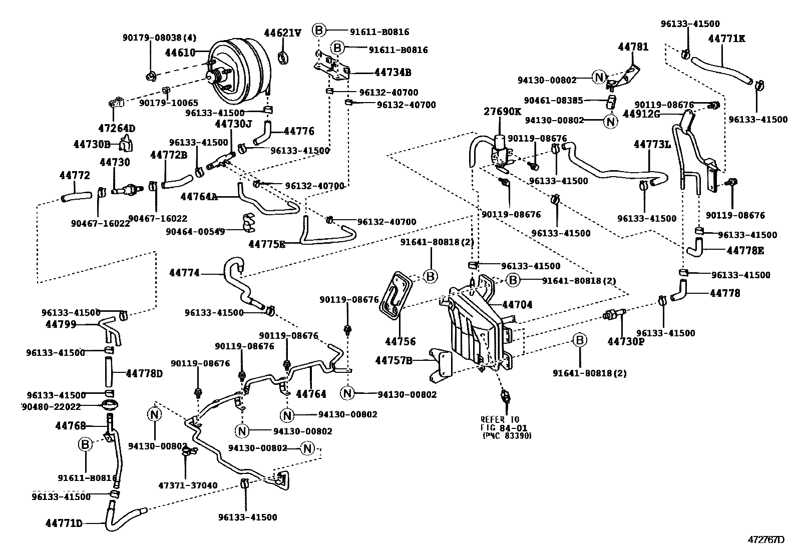 4703 — BRAKE BOOSTER & VACUUM TUBE