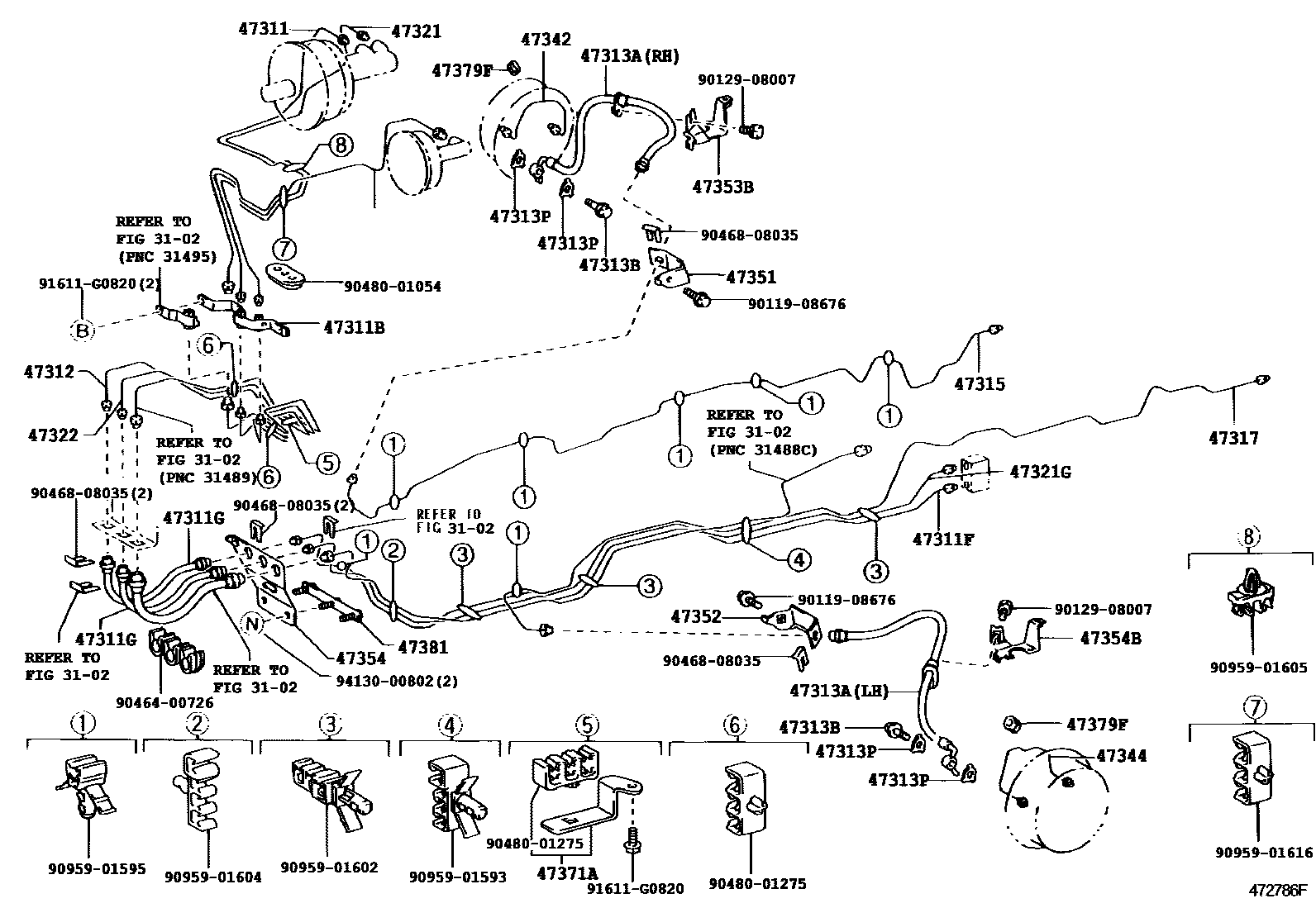 4708 — BRAKE TUBE & CLAMP