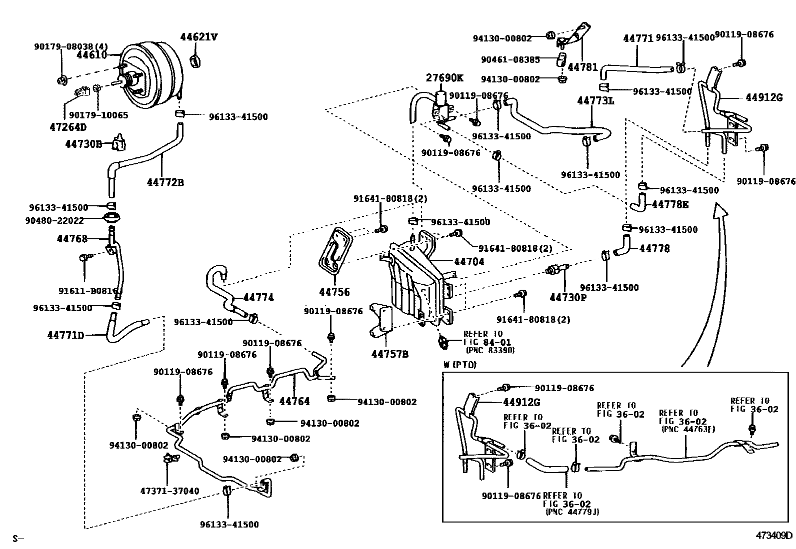 4703 — BRAKE BOOSTER & VACUUM TUBE