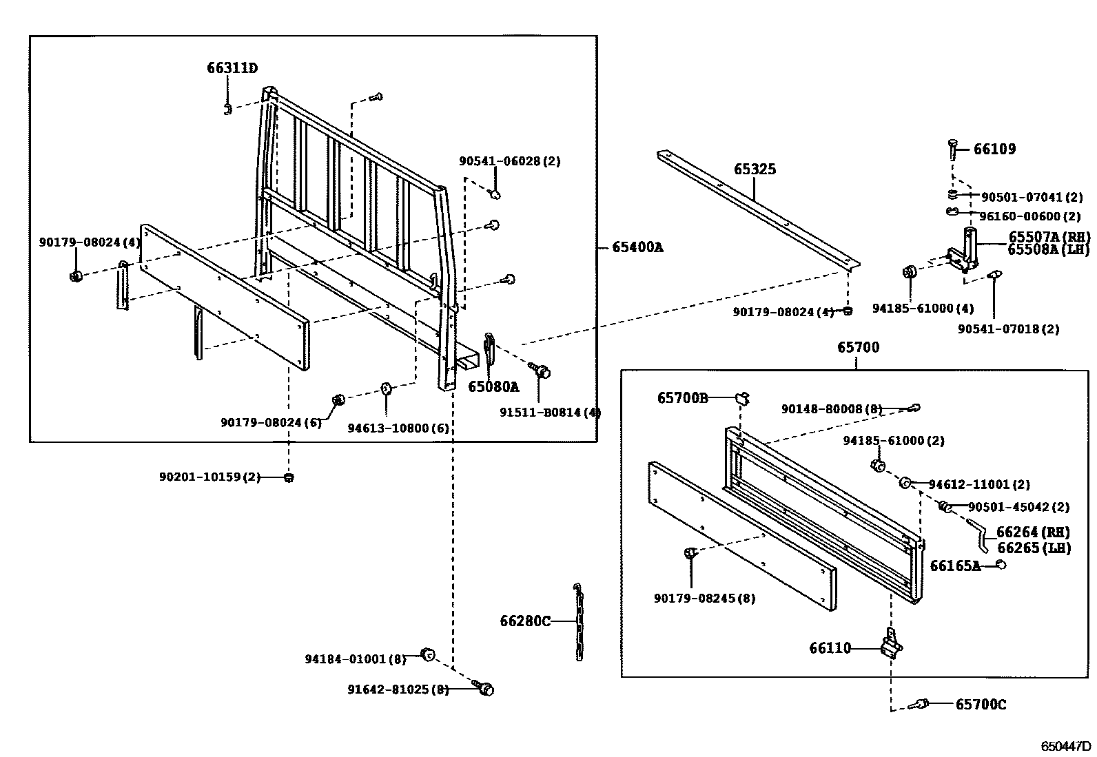 6553 — REAR BODY GUARD FRAME & TAIL GATE