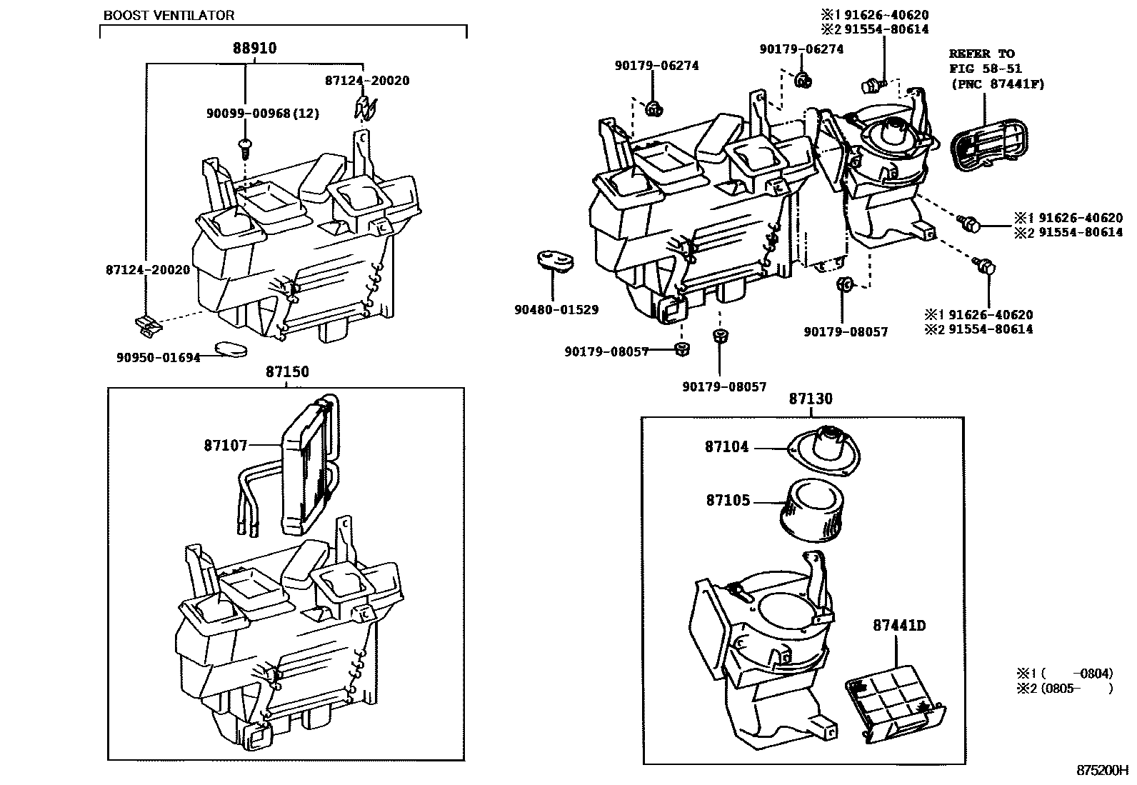 8712 — HEATING & AIR CONDITIONING - HEATER UNIT & BLOWER