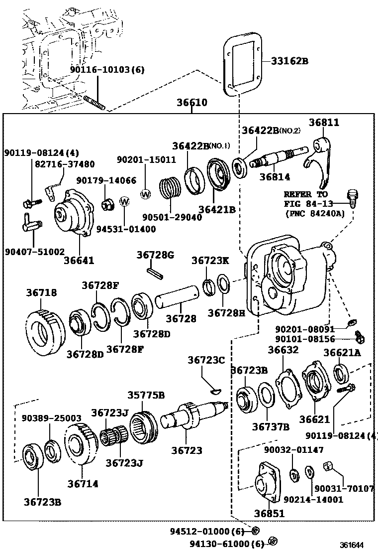 3602 — POWER TAKE-OFF CASE & GEAR
