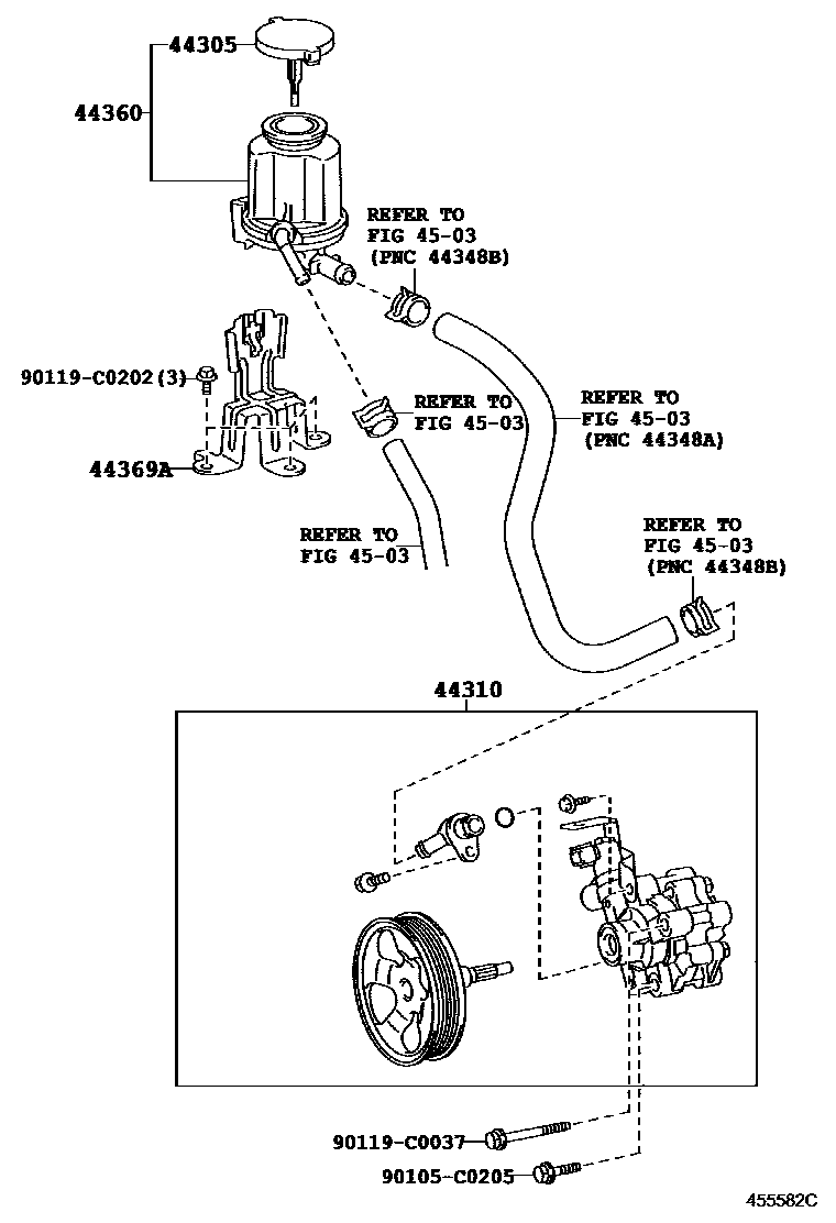 4502 — VANE PUMP & RESERVOIR (POWER STEERING)