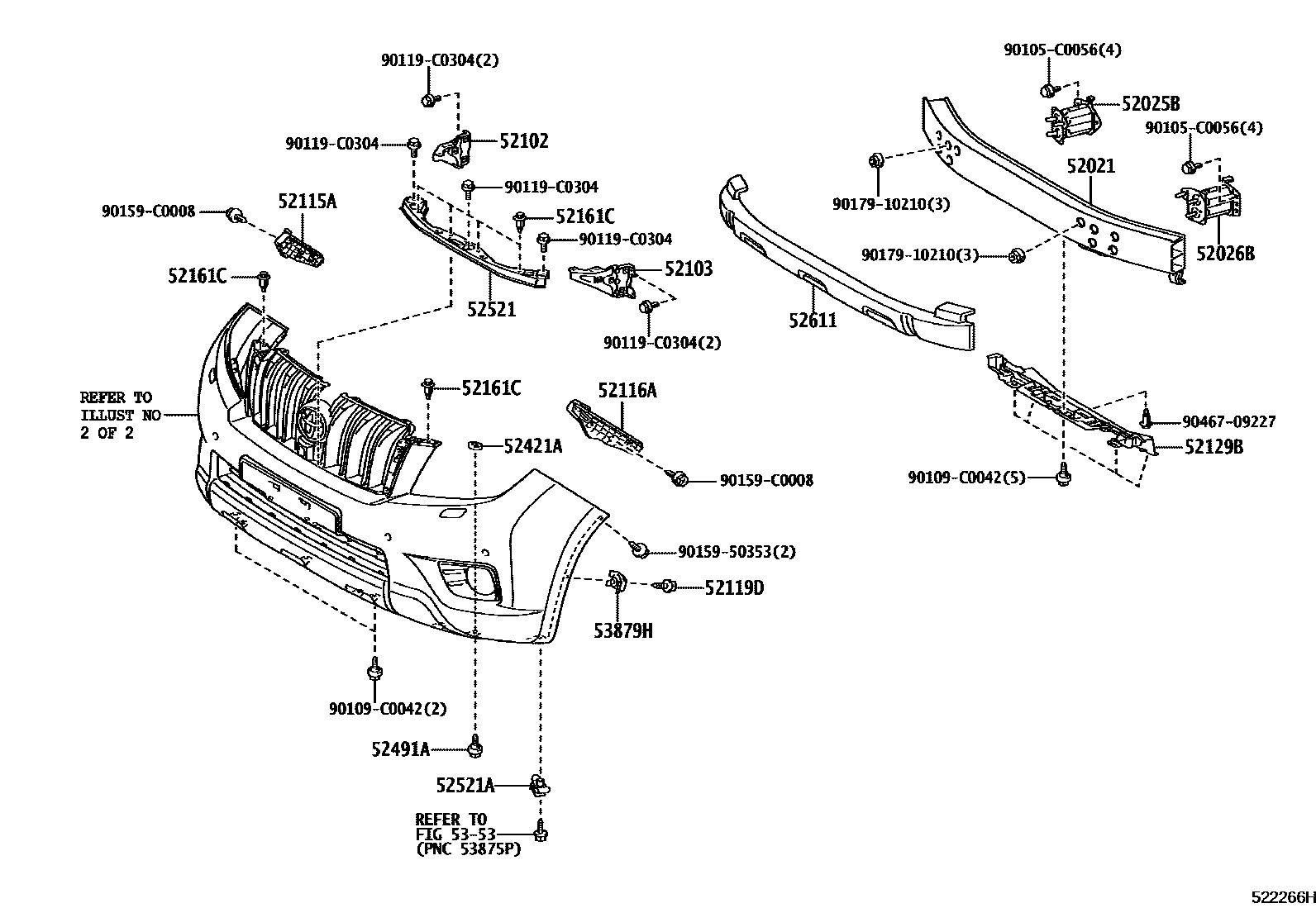 5252 — FRONT BUMPER & BUMPER STAY