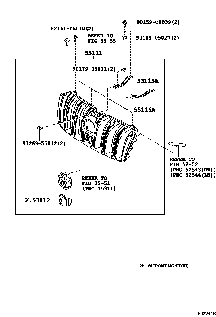 5351 — RADIATOR GRILLE