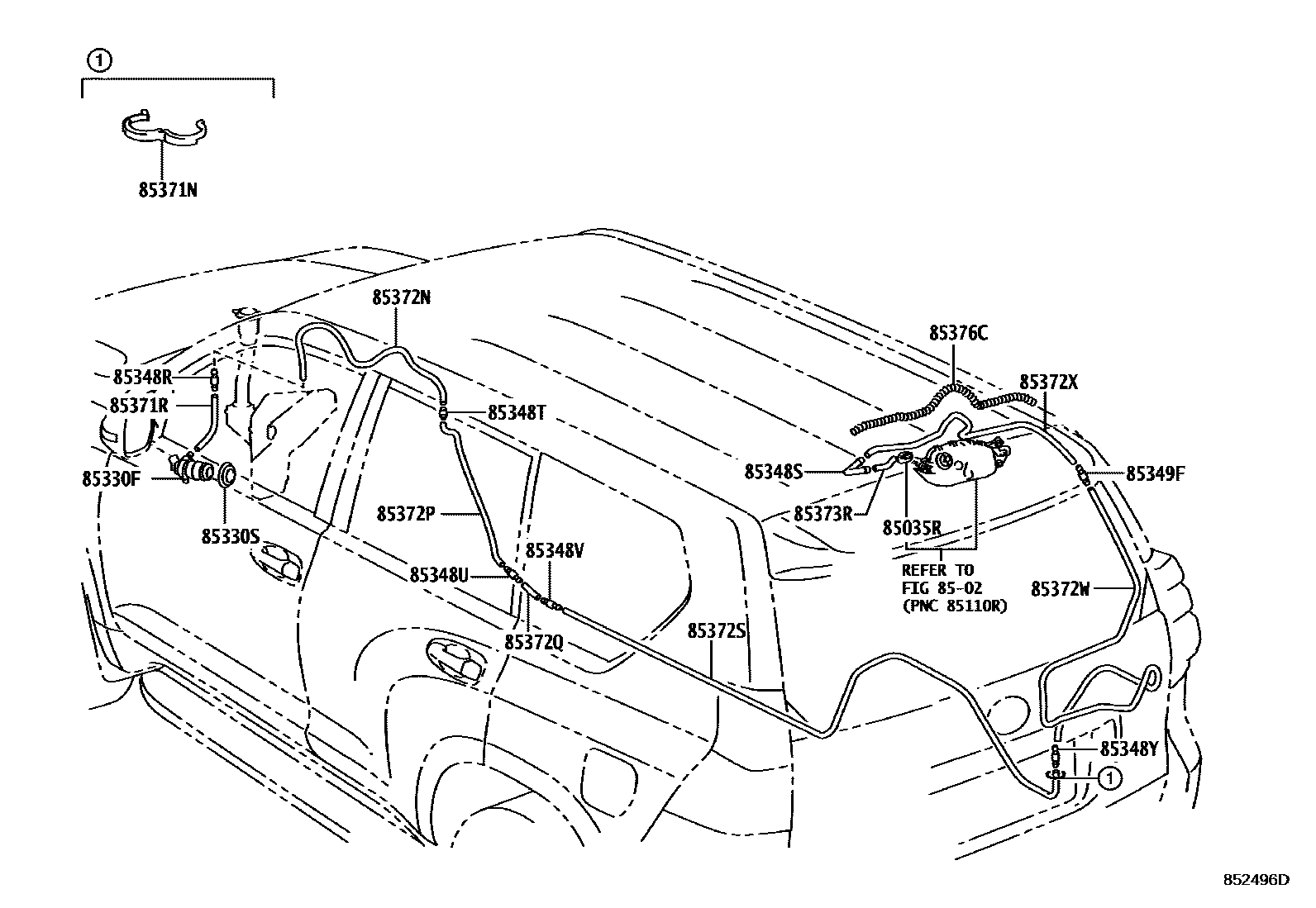 8504 — REAR WASHER