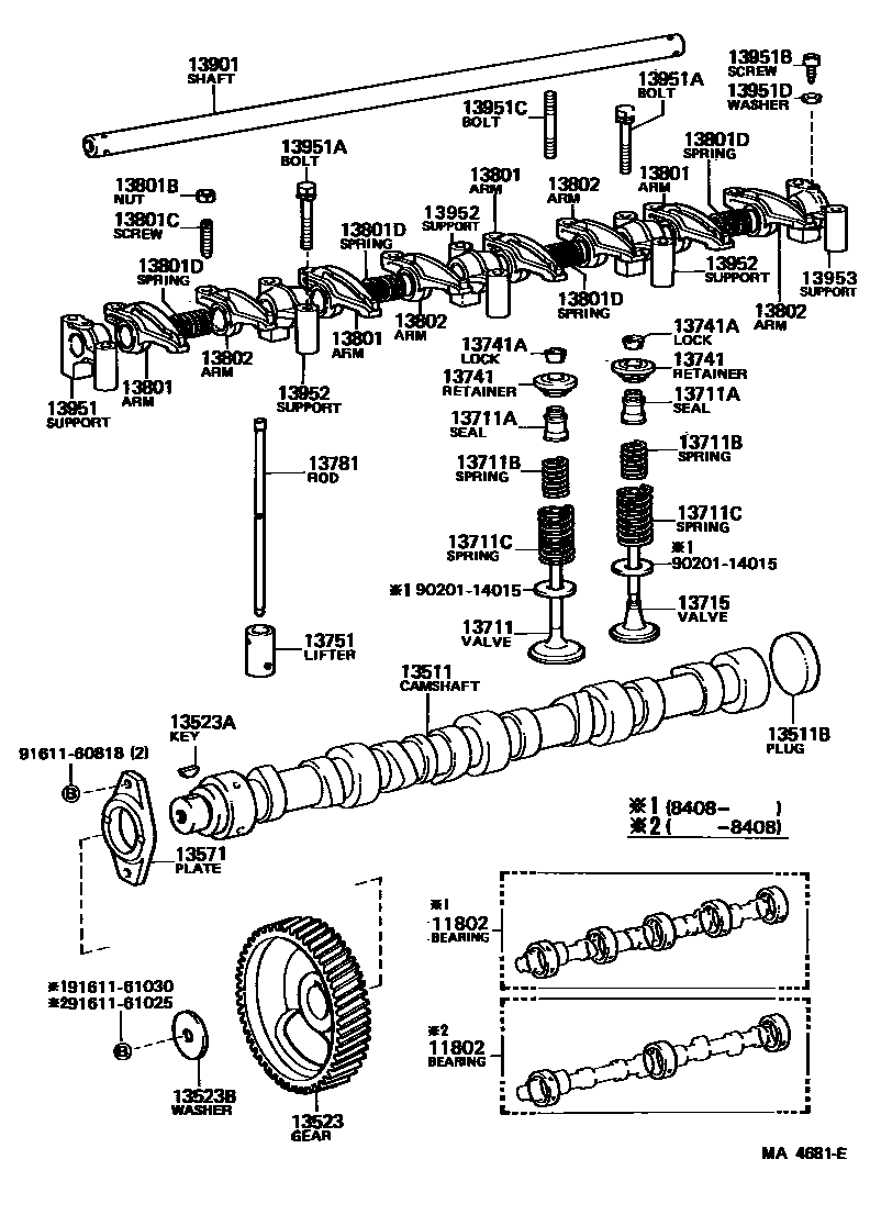 1302 — CAMSHAFT & VALVE