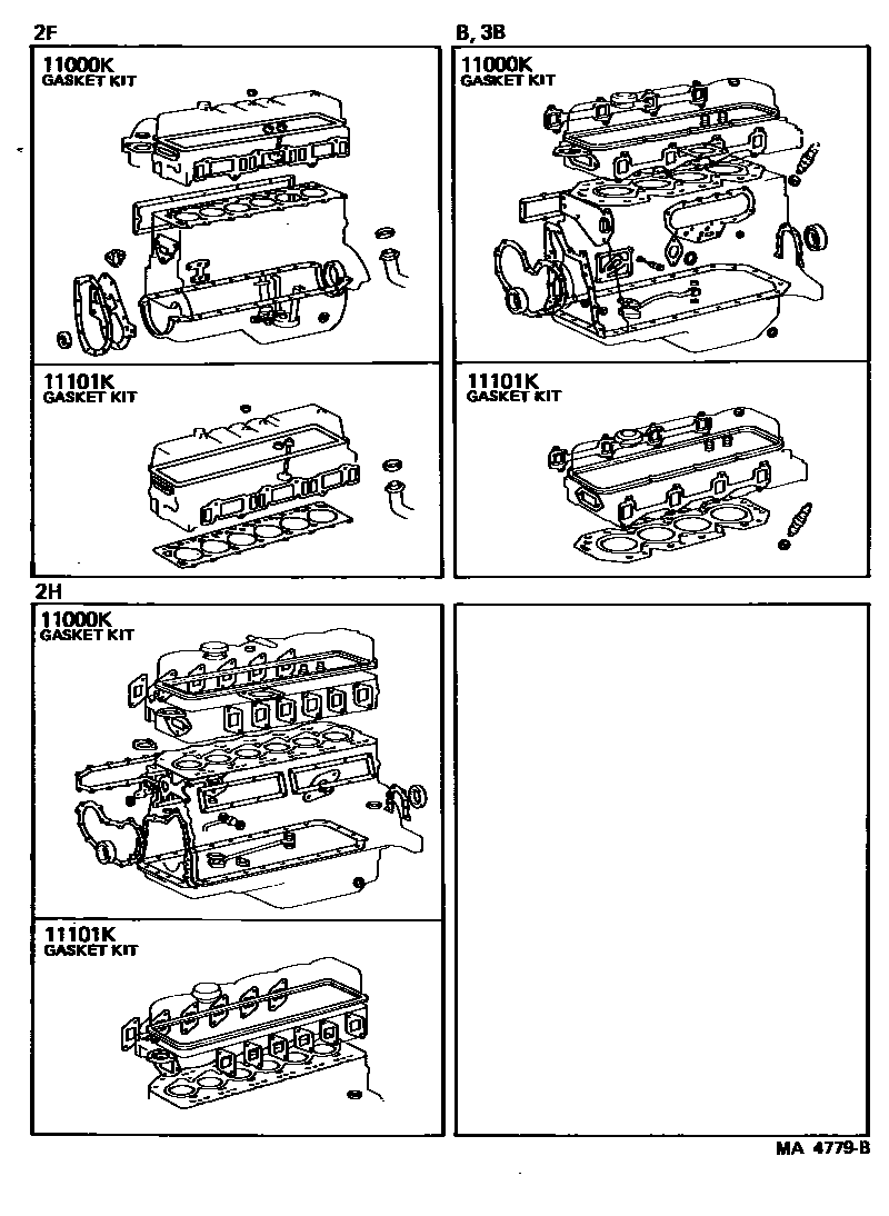 1103 — ENGINE OVERHAUL GASKET KIT