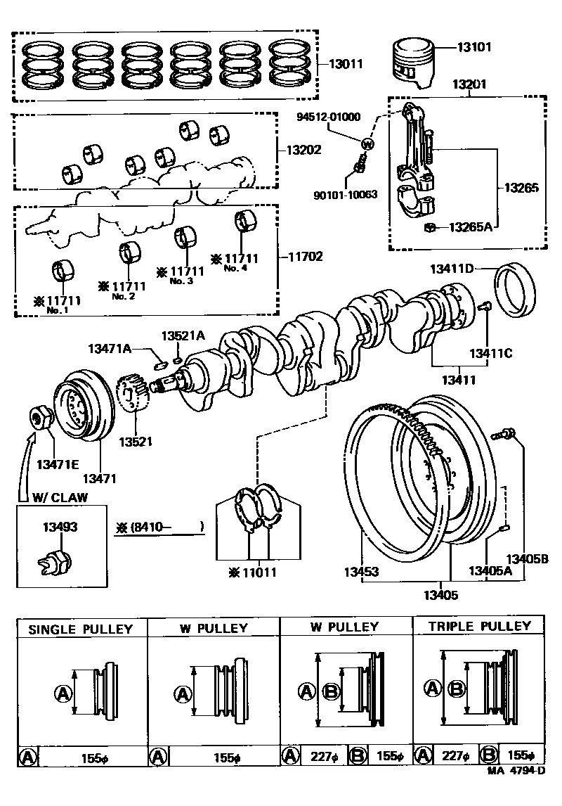 1301 — CRANKSHAFT & PISTON