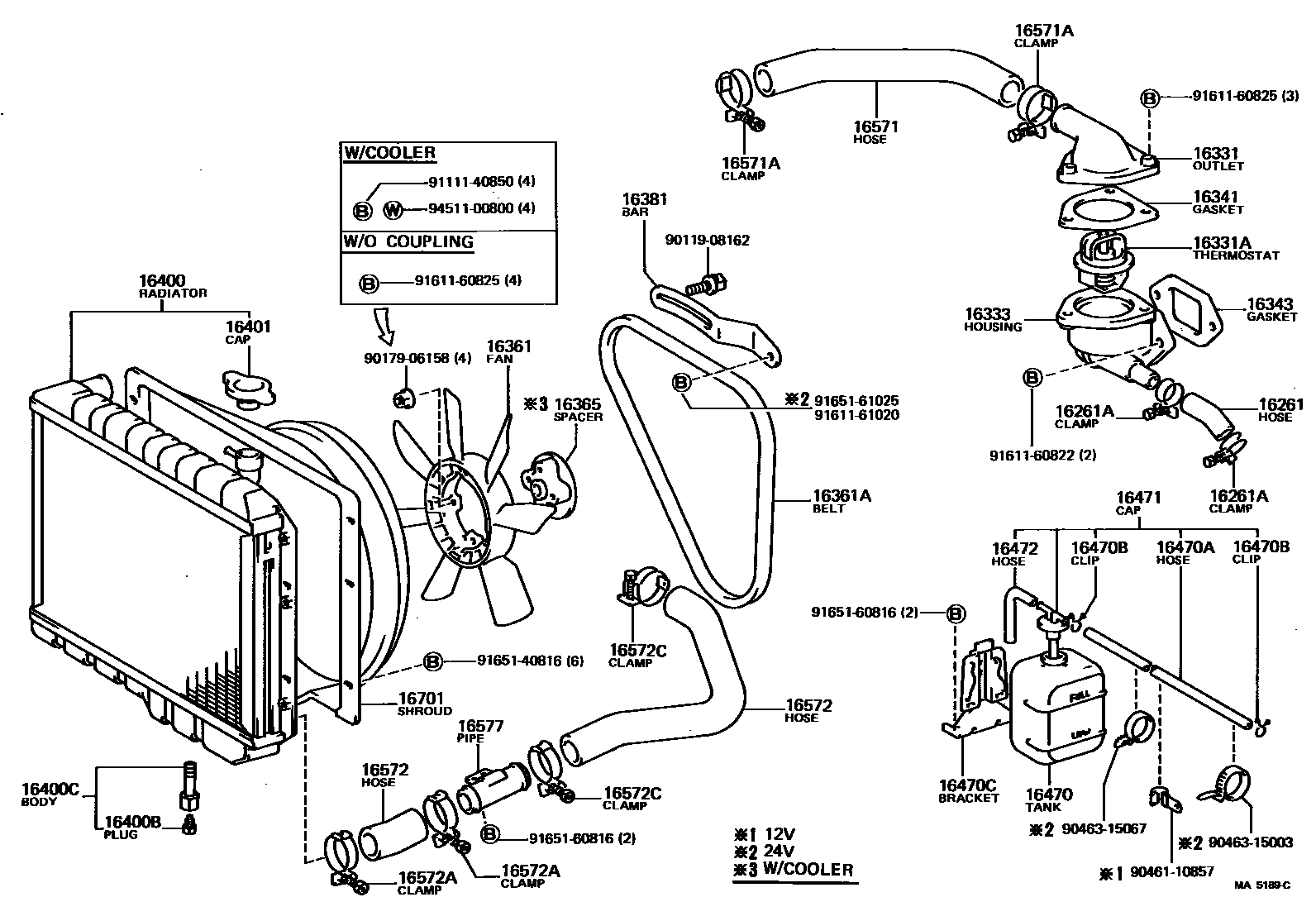 1603 — RADIATOR & WATER OUTLET