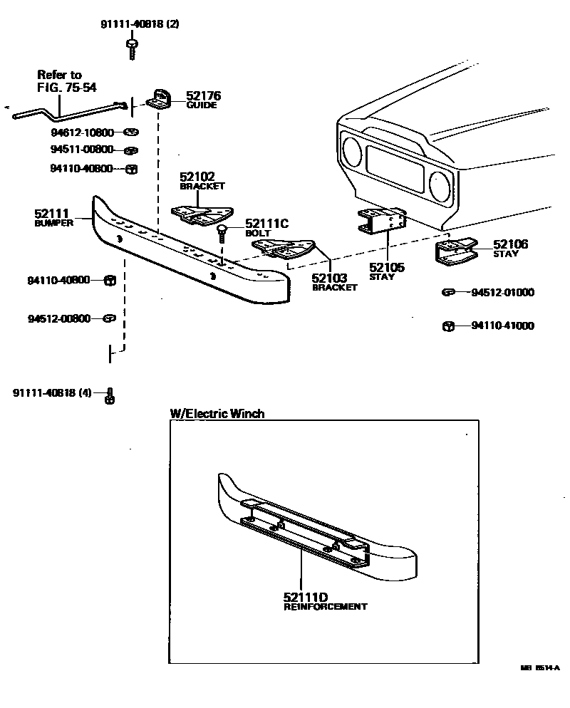 5252 — FRONT BUMPER & BUMPER STAY