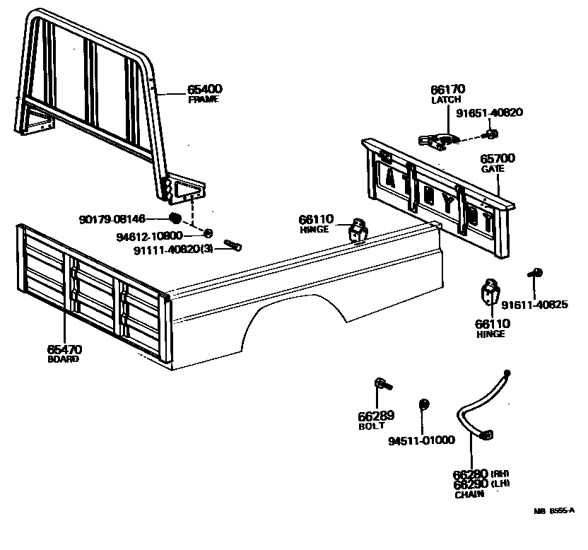 6553 — REAR BODY GUARD FRAME & TAIL GATE