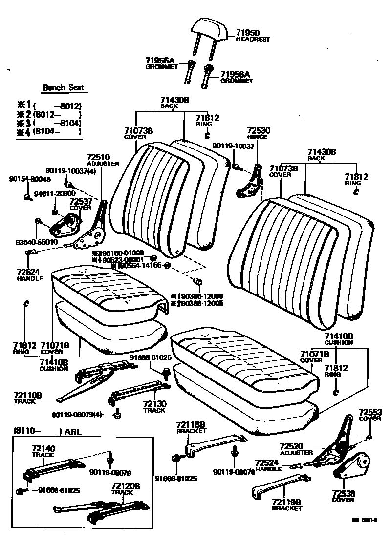 7151 — SEAT & SEAT TRACK