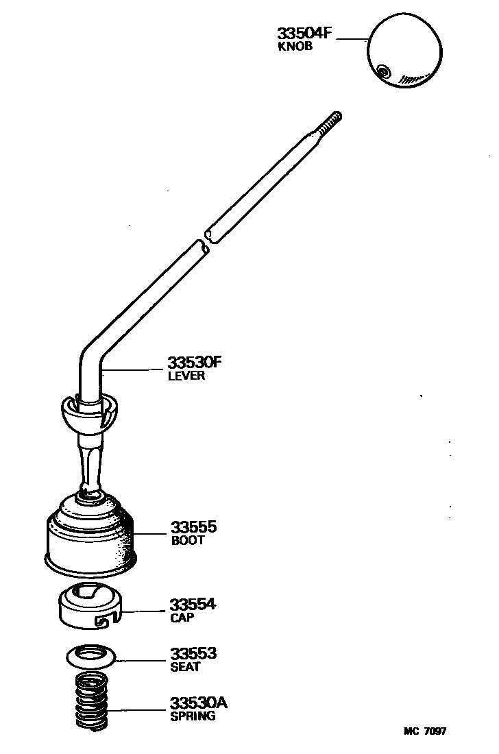 3312 — SHIFT LEVER & RETAINER