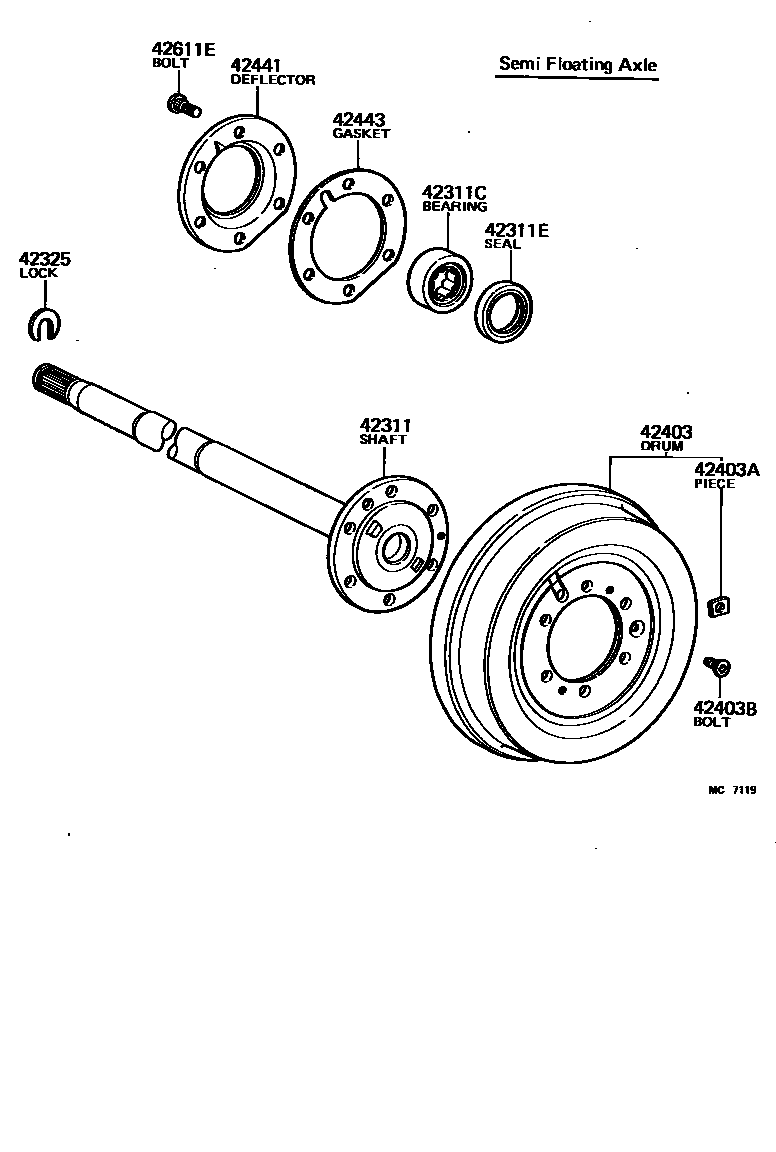 4102 — REAR AXLE SHAFT & HUB