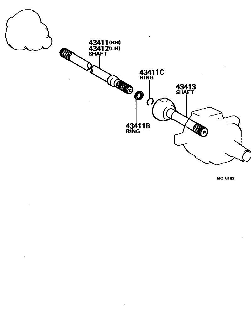 4302 — FRONT DRIVE SHAFT