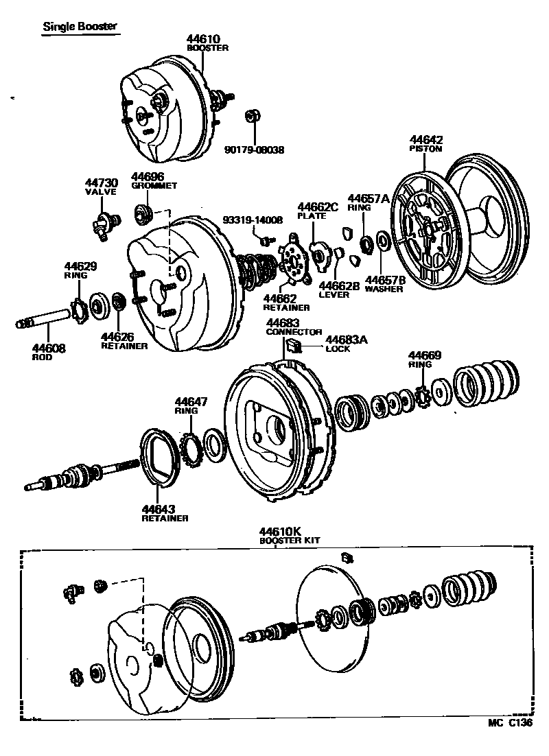 4703 — BRAKE BOOSTER & VACUUM TUBE