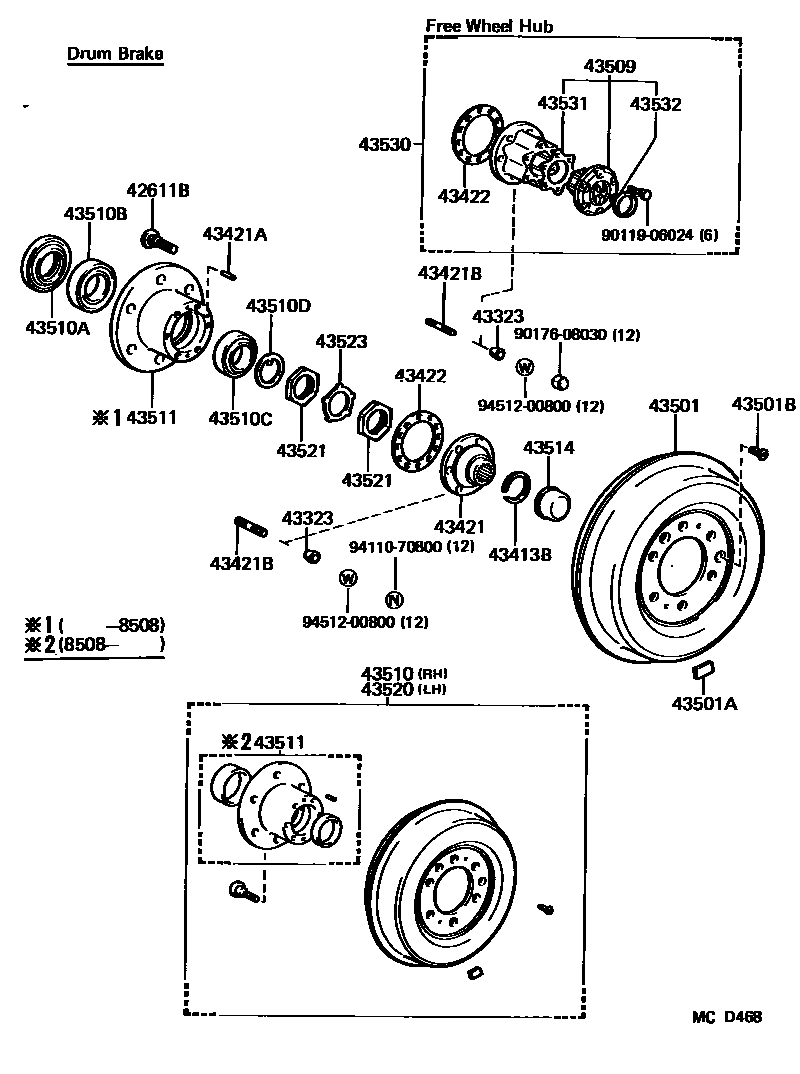 4303 — FRONT AXLE HUB