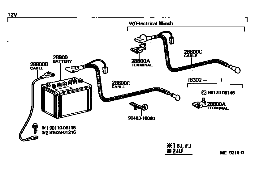 8201 — BATTERY & BATTERY CABLE