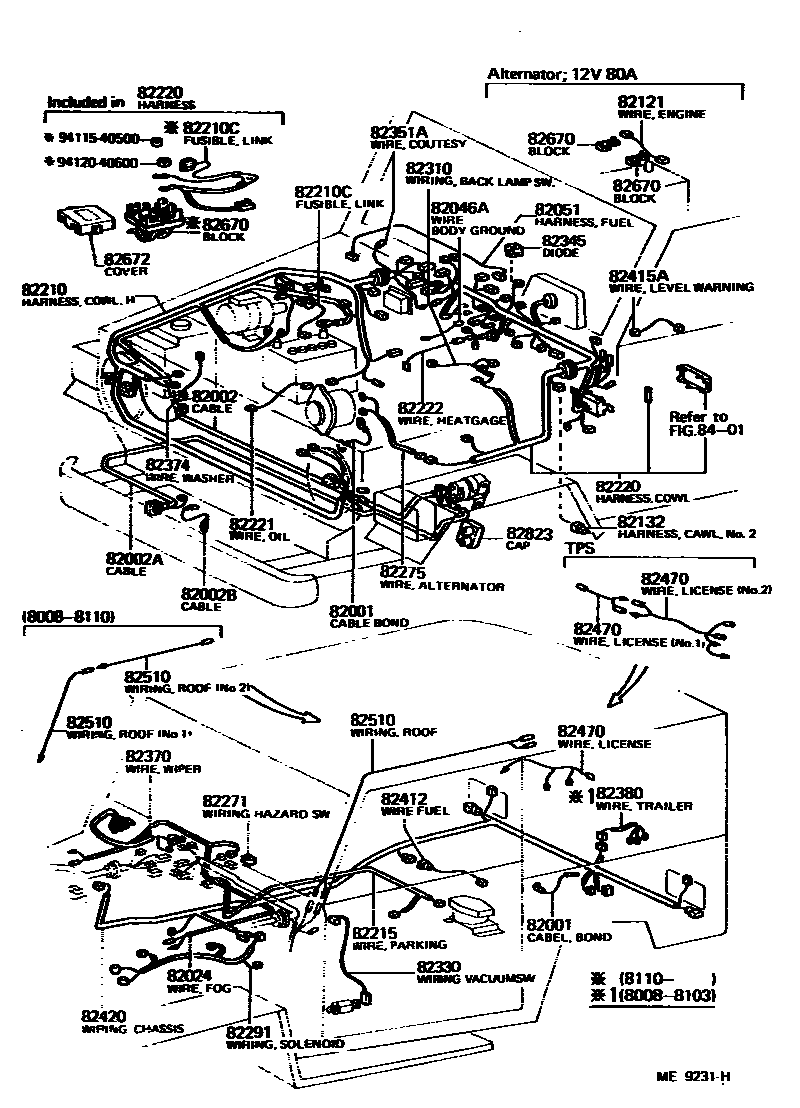 8202 — WIRING & CLAMP