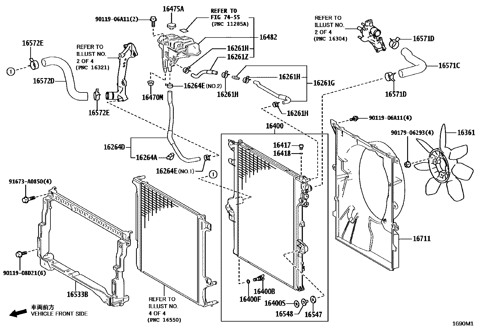 1603 — RADIATOR & WATER OUTLET