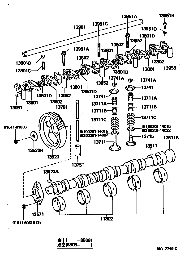 1302 — CAMSHAFT & VALVE