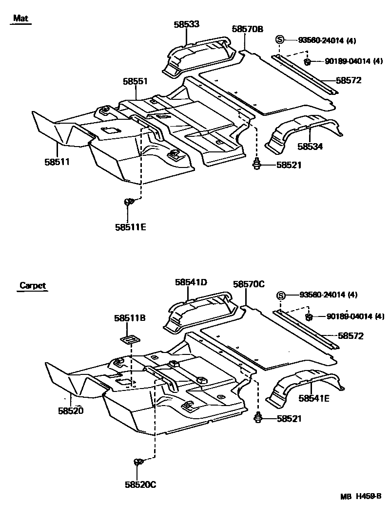 5854 — FLOOR MAT & SILENCER PAD
